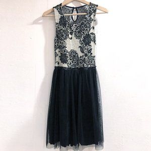 Anthropologie Weston Wear Black Tulle Dress